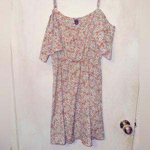SHEIN floral print off the shoulder dress